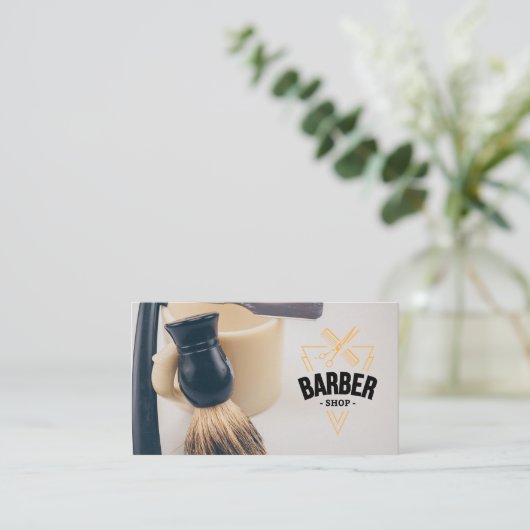 kappersembleem | Kapper gereedschap Visitekaartje (Staand voorkant)