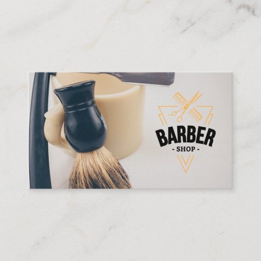 kappersembleem | Kapper gereedschap Visitekaartje (Voorkant)
