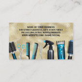 Kappersgereedschap | salon visitekaartje (Achterkant)