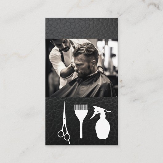 kappershaar | Haren knipgereedschap Visitekaartje (Voorkant)