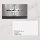 kappershaar | schaar | Metallic Visitekaartje (Voorkant / Achterkant)