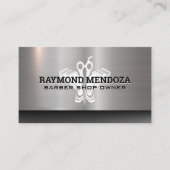 kappershaar | schaar | Metallic Visitekaartje (Voorkant)