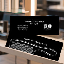 Kapperskam modern zwart kapsalon branding