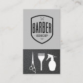 kappersleder | Visitekaartje van scheermesje (Voorkant)