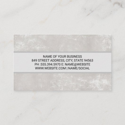 kappersschaar | Rozen Visitekaartje (Achterkant)