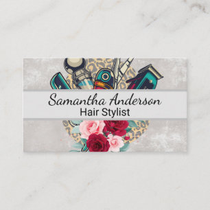 kappersschaar Rozen Visitekaartje