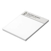  kappersschedel Logo  Notitieblok (Linkerzijde)