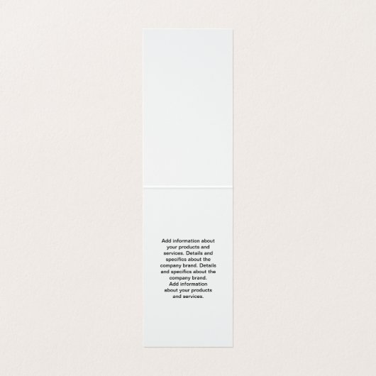 kappersstoel visitekaartje (Binnenkant ongevouwen)