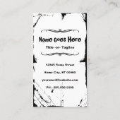 kappersstok visitekaartje (Achterkant)