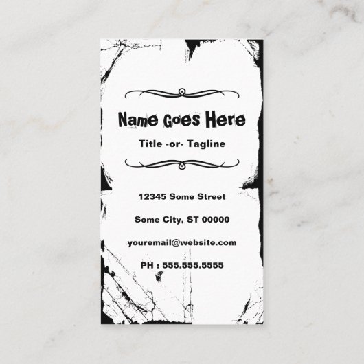 kappersstok visitekaartje (Achterkant)