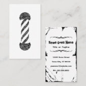 kappersstok visitekaartje (Voorkant / Achterkant)