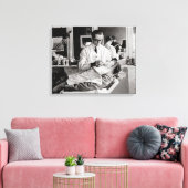 Kapperszaak, 1923 canvas afdruk (Insitu (Woonkamer))
