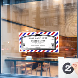 Kapperszaak Advertentie Voorkant Aanpassen Raamsticker