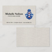 kapperszaak | Barber Pole Logo Visitekaartje (Voorkant / Achterkant)