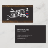 kapperszaak | Barber Pool en gereedschap Visitekaartje (Voorkant / Achterkant)