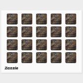 Kapperszaak Foto Aangepaste Haar Scheermes Vierkante Sticker (Vel)