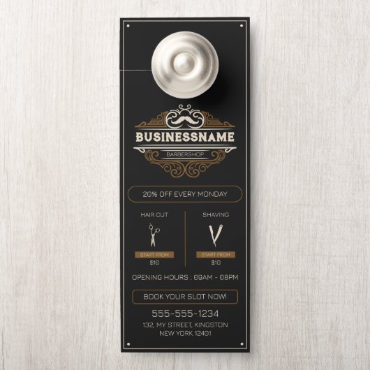  kapperszaak haar gesneden scheerhaar stylist deurhanger (Op knop)