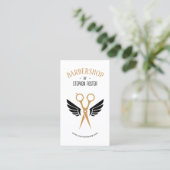 Kapperszaak Haar Kapper Herenkapper Wit Visitekaartje (Staand voorkant)