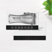 Kapperszaak haar scheerapparaat | ponskaart visitekaartje (Bureau)