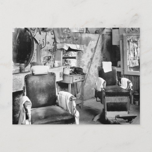 Kapperszaak in Atlanta, 1936 Briefkaart (Voorkant)