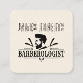Kapperszaak Kapper Professionele Barbershop Vierkante Visitekaartje