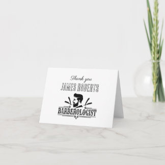 Kapperszaak Kapper Professionele Herensalon Bedankkaart