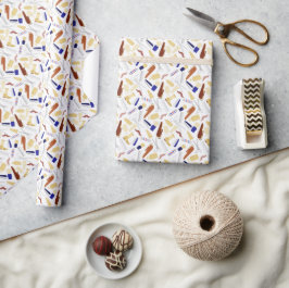 Kapperszaak Kapper Scheerapparaat Paal Gereedschap Cadeaupapier