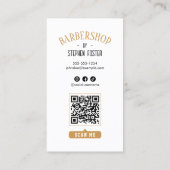 kapperszaak kapperszaak kapperszaak wit visitekaartje (Achterkant)