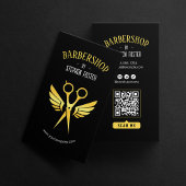 kapperszaak kapperszaak kapperszaak zwart goud visitekaartje
