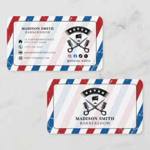 Kapperszaak Kapsalon Professionele Herensalon Visitekaartje