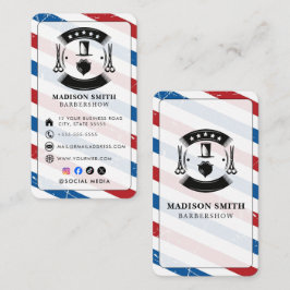 Kapperszaak Kapsalon Professionele Kapper Visitekaartje