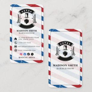 Kapperszaak Kapsalon Professionele Kapper Visitekaartje