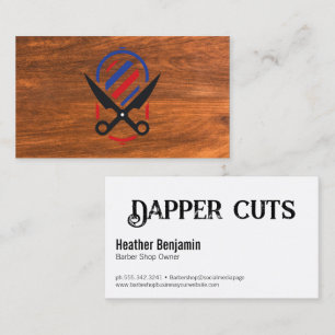 Kapperszaak Kapsalon Scharen Hout Visitekaartje