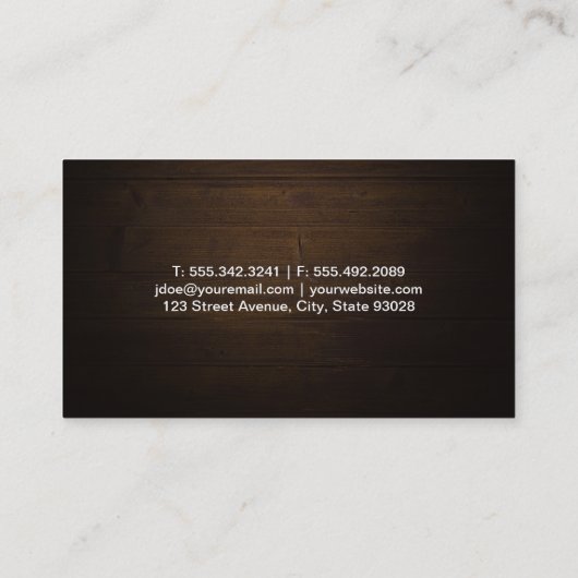 kapperszaak | kapstok visitekaartje (Achterkant)