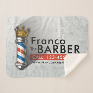 Kapperszaak King Crown Kapper Winkel Barberpaal Ka Sherpa Deken