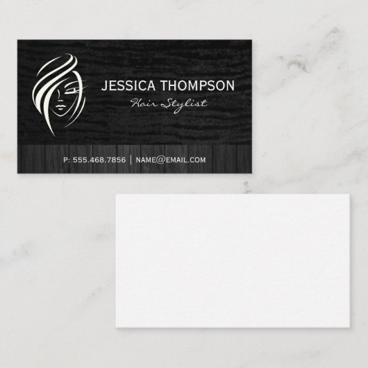 Kapperszaak Logo | Kapster Visitekaartje (Voorkant / Achterkant)