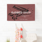 kapperszaak moderne knip schaar kapper  spandoek (Insitu)