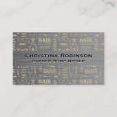 Kapperszaak Patroon Visitekaartje (Voorkant)