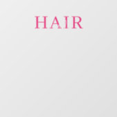 Kapperszaak Pink Openingstijden Bedrijf Wit Raamsticker (Vel)