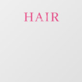 Kapperszaak Pink Openingstijden Wit Raamsticker (Vel)