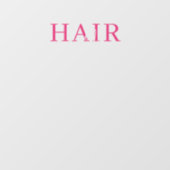 Kapperszaak Pink Openingstijden Wit Raamsticker (Vel)
