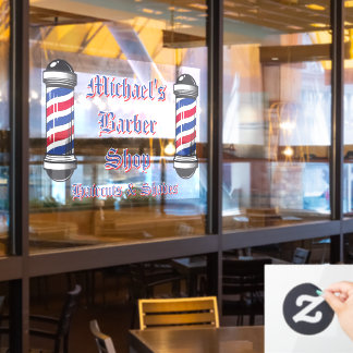 Kapperszaak Polen Promotioneel Aanpassen Raamsticker