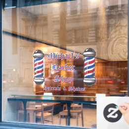 Kapperszaak Polen Promotioneel Aanpassen Raamsticker
