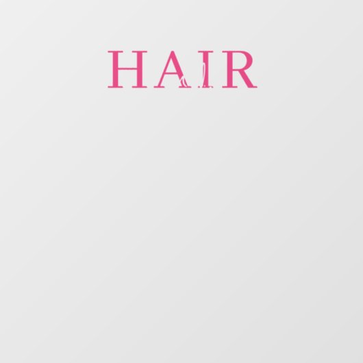 Kapperszaak Roze Openingstijden Wit Raamsticker (Vel)