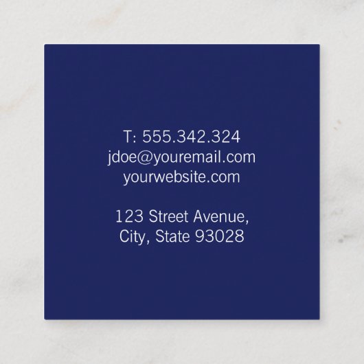 kapperszaak | Salon Hair Stylist Tools Vierkante Visitekaartje (Achterkant)