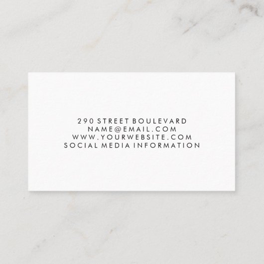 kapperszaak | Schaar Accessoires Visitekaartje (Achterkant)