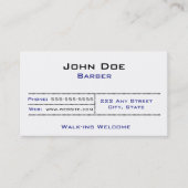 Kapperszaak visitekaartje (Voorkant)