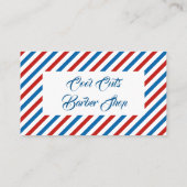 Kapperszaak visitekaartje (Achterkant)