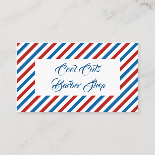 Kapperszaak visitekaartje (Achterkant)