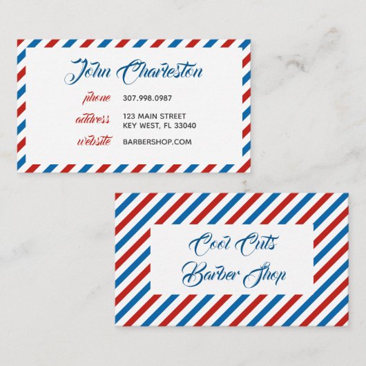 Kapperszaak visitekaartje (Voorkant / Achterkant)